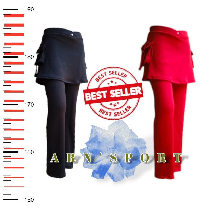 PROMO celana senam rok kantong wanita>>celana senam rok kantong samping>>CBR rok kantong