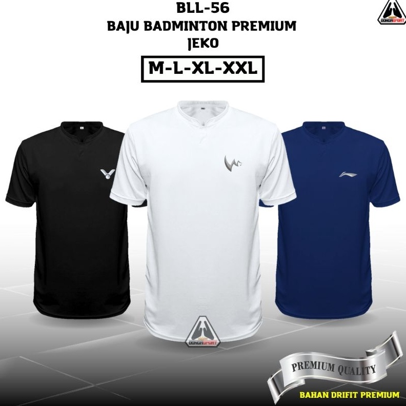 Mall BLL JEKO Baju Badminton Kerah Kaos Badminton Berkerah Wangki Baju Olahraga Kaos Tenis Golf Ping