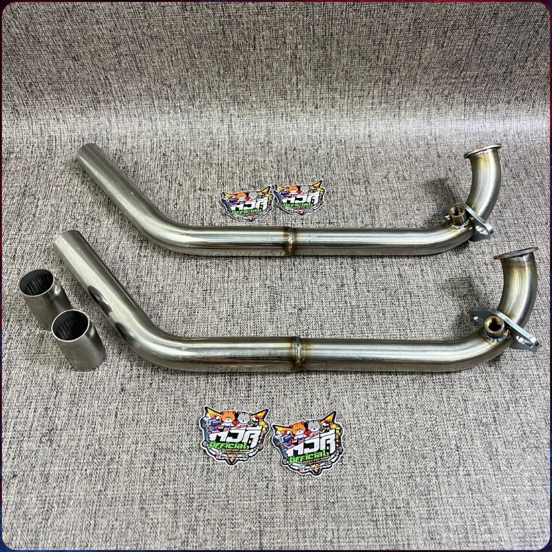 Leheran Knalpot Slip On Stainless Bending Ceklis 28 32 Vario 160 - Mdm