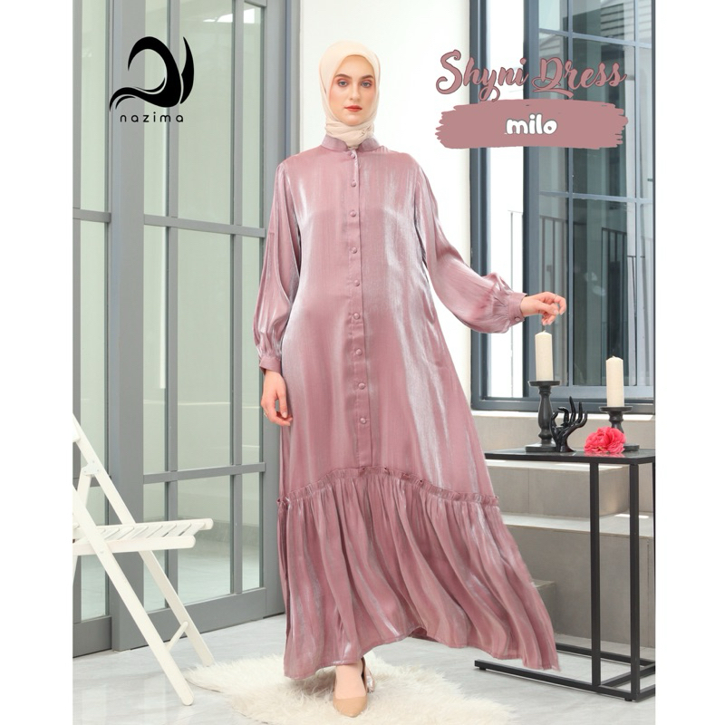 Nazima Gamis dewasa Shiny Dress