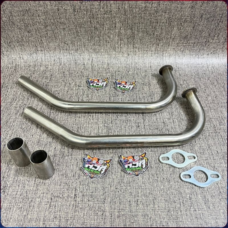 Leheran Knalpot Slip On Stainless Bending Ceklis 26mm Beat Scoopy Karbu Fi Esp Vario 110 Led - Mdm