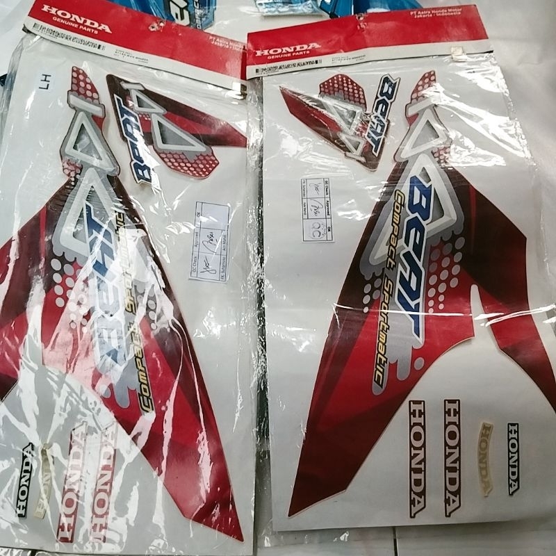 striping beat karbu merah original 871X0-KVY-600ZDL ZDR