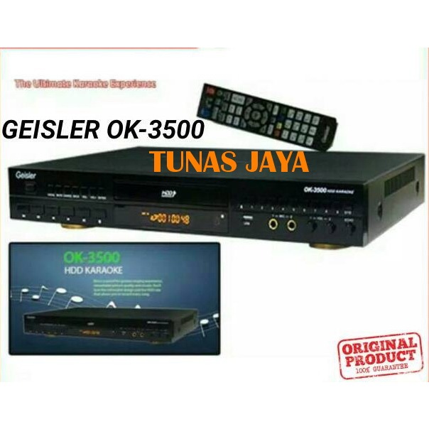DVD KARAOKE GEISLER OK 3500 - HDD 2TB ORIGINAL OK-3500