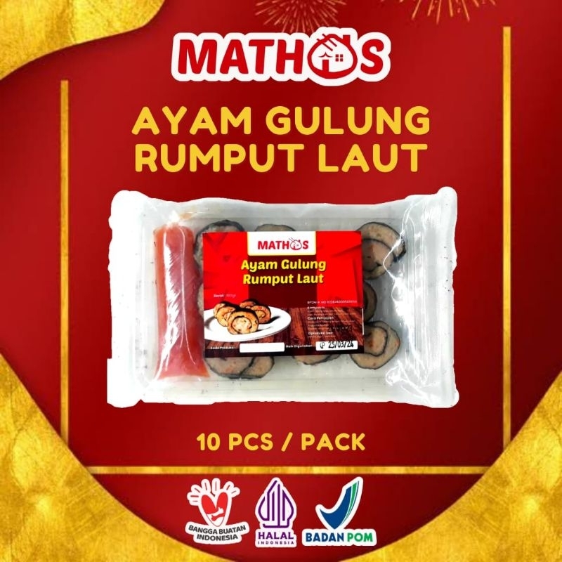 

Mathos Dimsum Ayam Gulung Rumput Laut isi 10