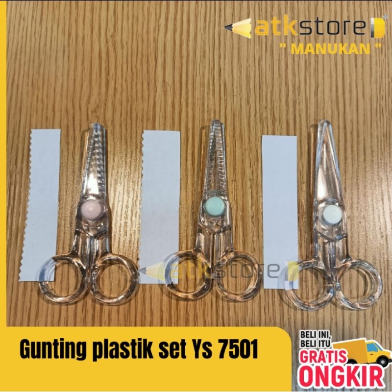 

Gunting Anak 3 in 1 | Gunting bentuk zig-zag gelombang