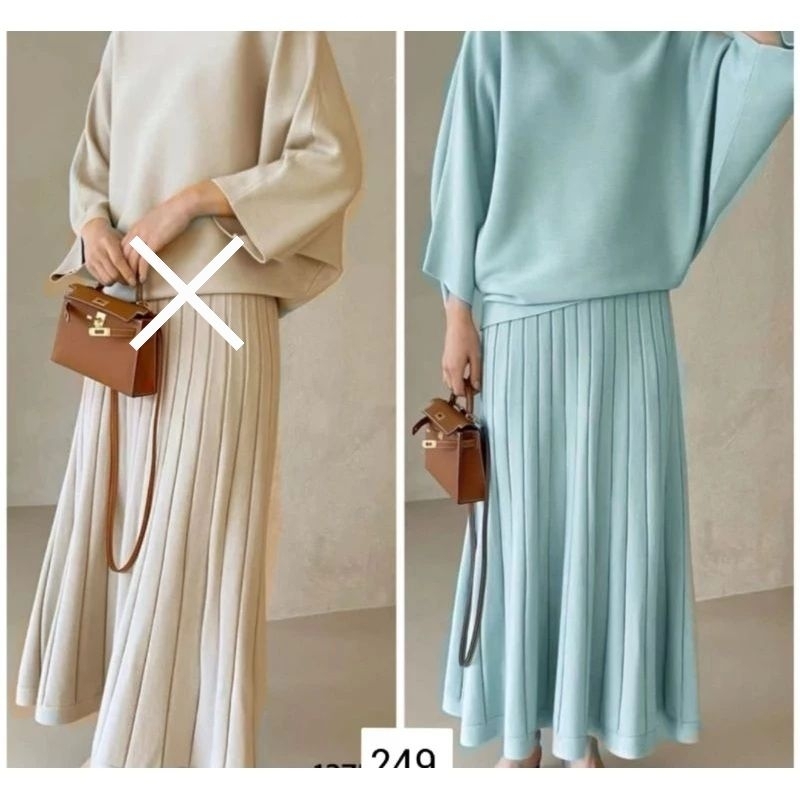Oneset Rajut Lengan Kelelawar
