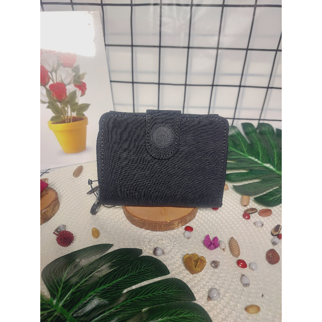 HOW - NEW WALLET KIPLING BLACK DOMPET LIPAT WANITA