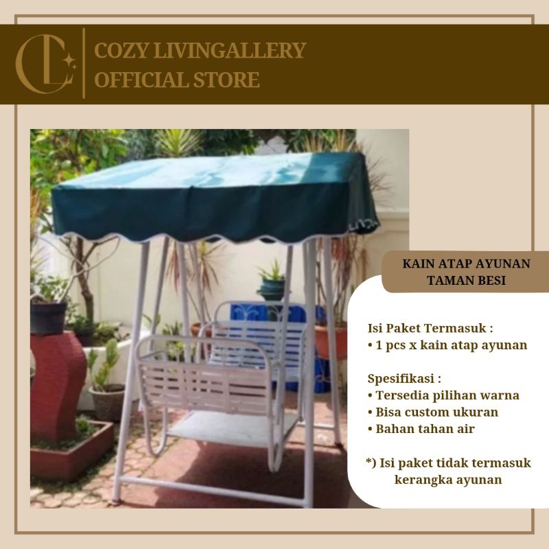 @cozylivingallery | KAIN ATAP AYUNAN TAMAN BESI
