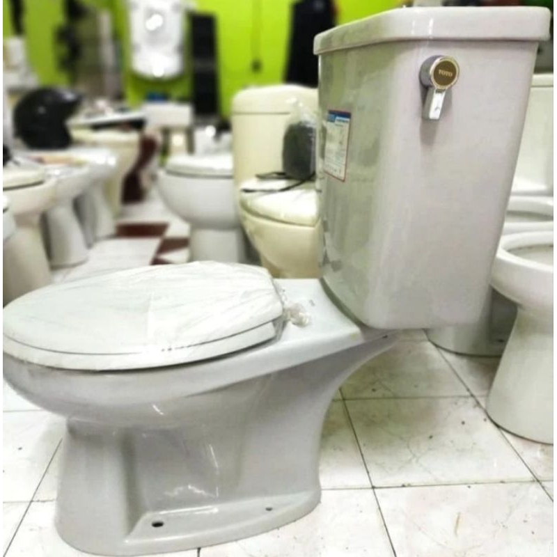 CLOSET DUDUK TOTO CW516  ENGKOL SAMPING WARNA ABU ABU