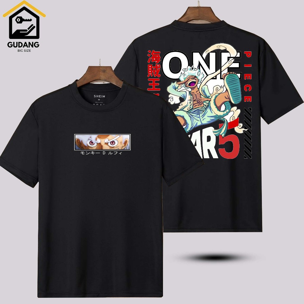 T-SHIRT KAOS ANIME ONE PIECE OVERSIZE PREMIUM UNISEX M-5XL.T SHIRT  ONE PIECE