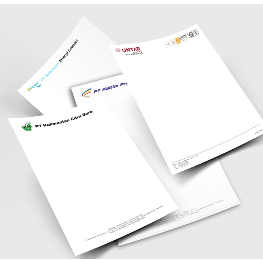 

Kop Surat Perusahaan/Sekolah Full Colour