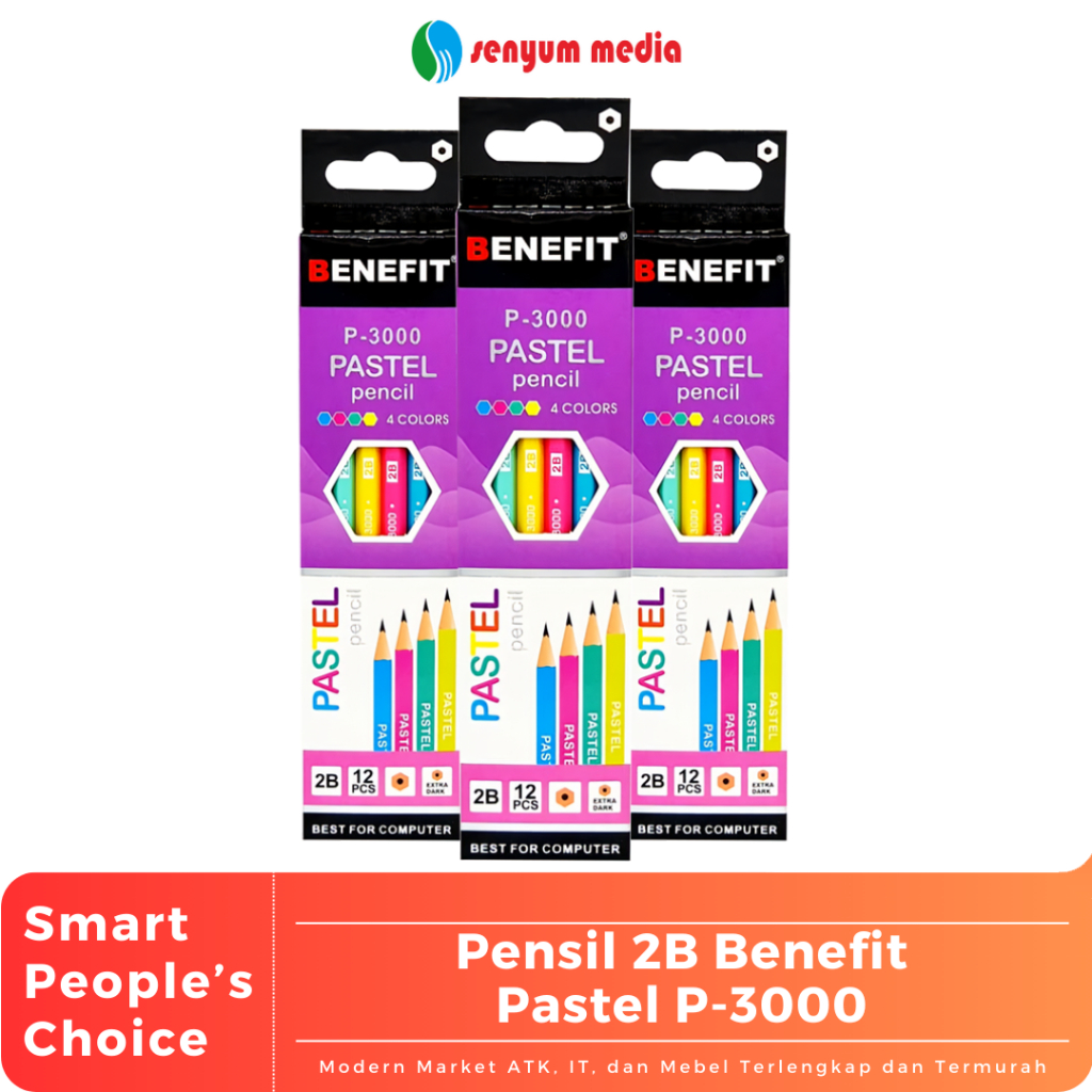 

Pensil 2B Benefit Pastel P-3000 (1 Pack Isi 12 Pcs) (S:DZN)