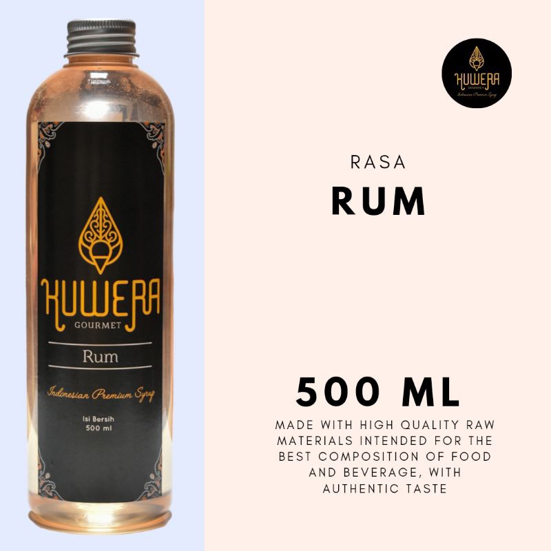 Sirup Rum - Kuwera syrup 500 ml l Sirup Cafe Kopi