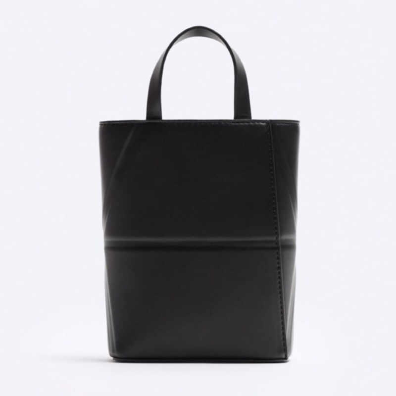 ZARA Men Mini Origami Crossbody Bag Tas Selempang Bahu Pria Black