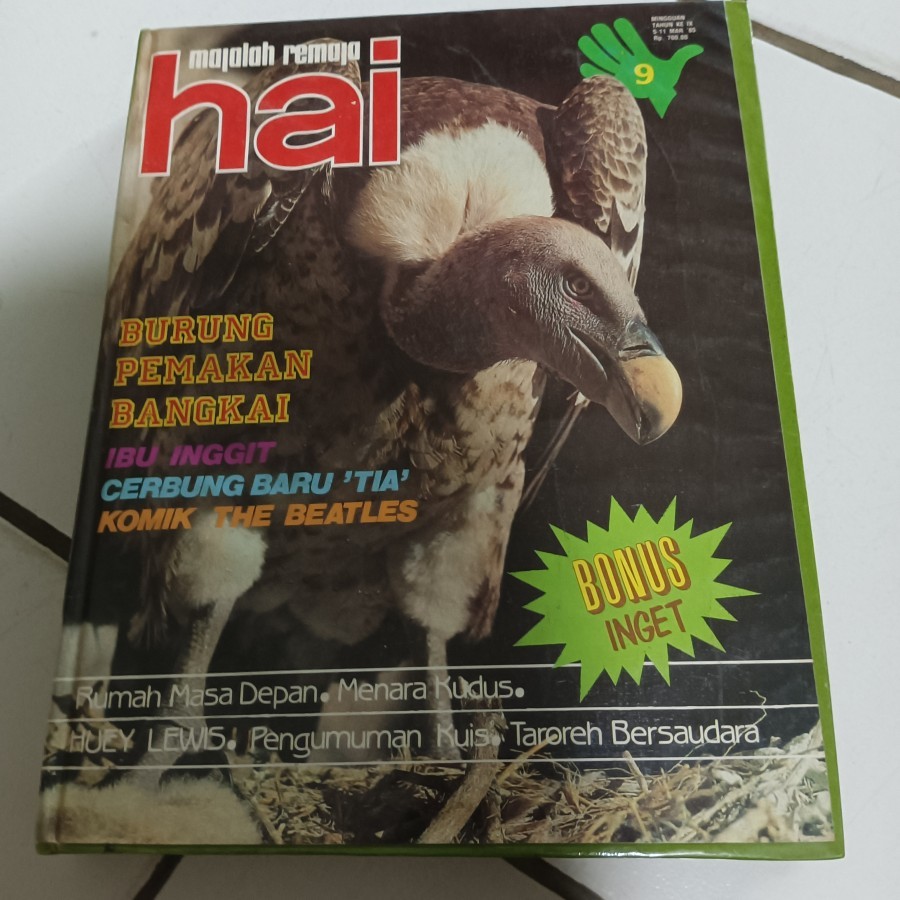 Bundel Majalah Hai Jadul No.9-16 1985 8 Majalah