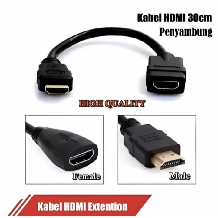Kabel HDMI Extension 30cm Perpanjangan