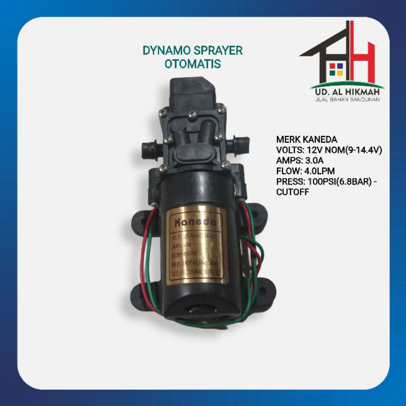 DINAMO DYNAMO SPRAYER KANEDA 100 PSI 4.0 LPM  TANGKI SEMPROTAN ELEKTRIK