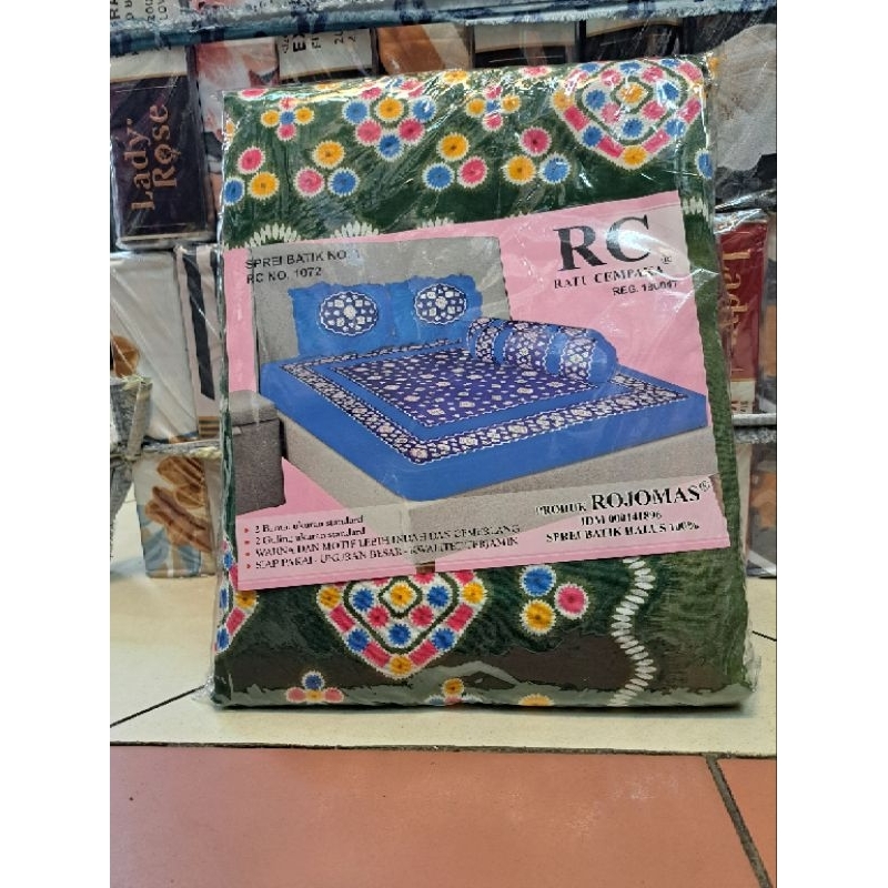 Sprei Batik Ratu Cempaka 180x200/Sprei Batik Original