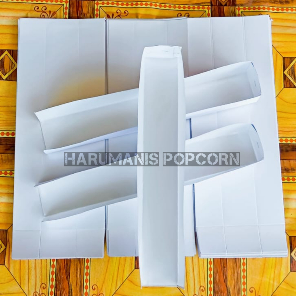 

500 Lembar bungkus kentang ulir / Wadah kentang spiral / Box kentang tornado / Kemasan kentang ulir