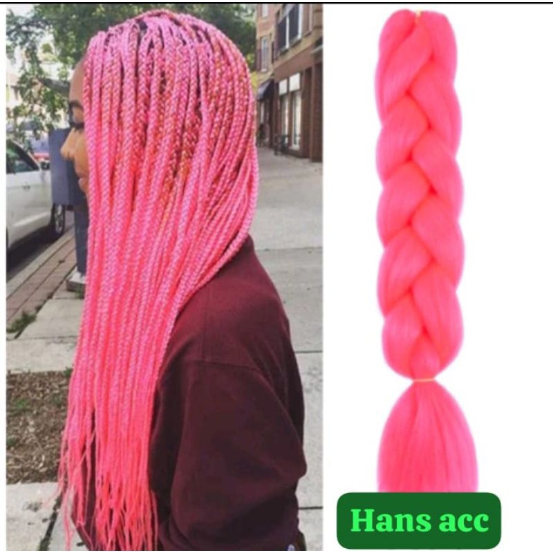 rambut kepang exstension/rambut sambung sintetis kepang jumbo