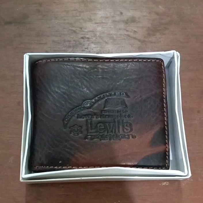 Dompet levis kulit basah pria dompet cowok ori dompet kulit dompet cowok