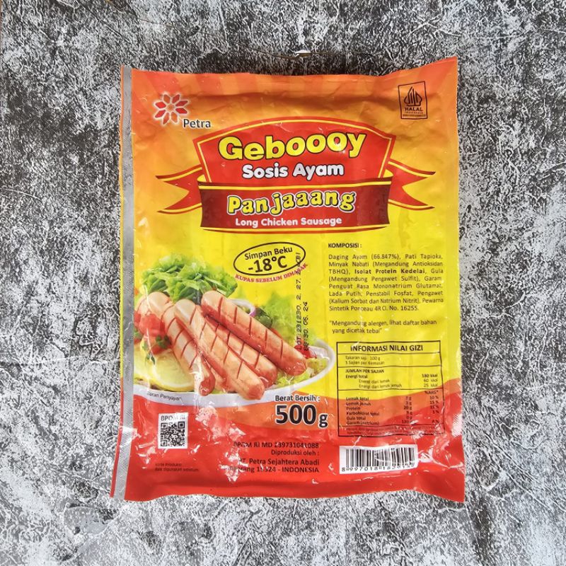 

GEBOOY SOSIS AYAM LONG 500gr
