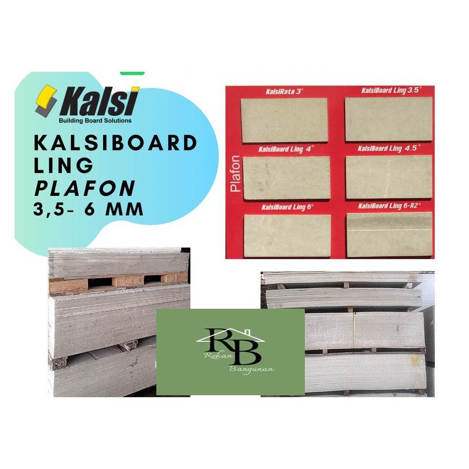 Kalsiboard Ling 6mm / Kalsiboard Plafon - EKONOMIS & CEPAT