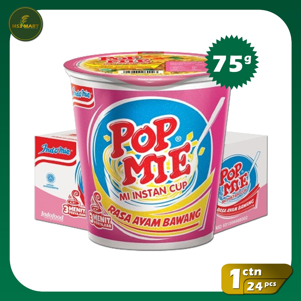 

Pop Mie Kuah Rasa Ayam Bawang 75 Gr 24 Pcs 1 Dus | MS3 Mart