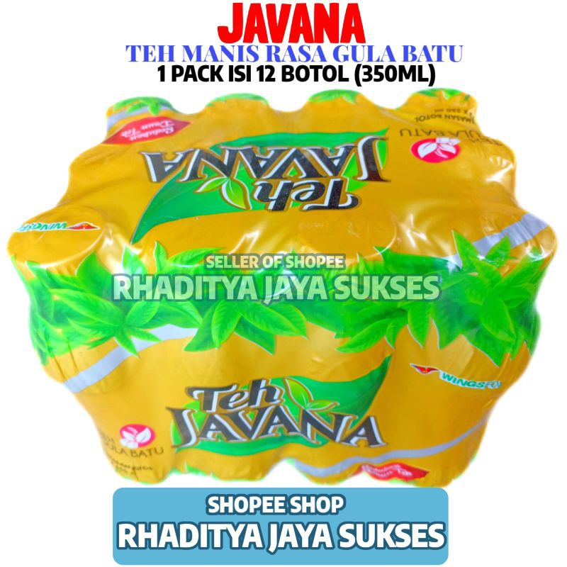 

Teh Javana Rasa Gula Batu 1 Pack Isi 12 Botol 350ML