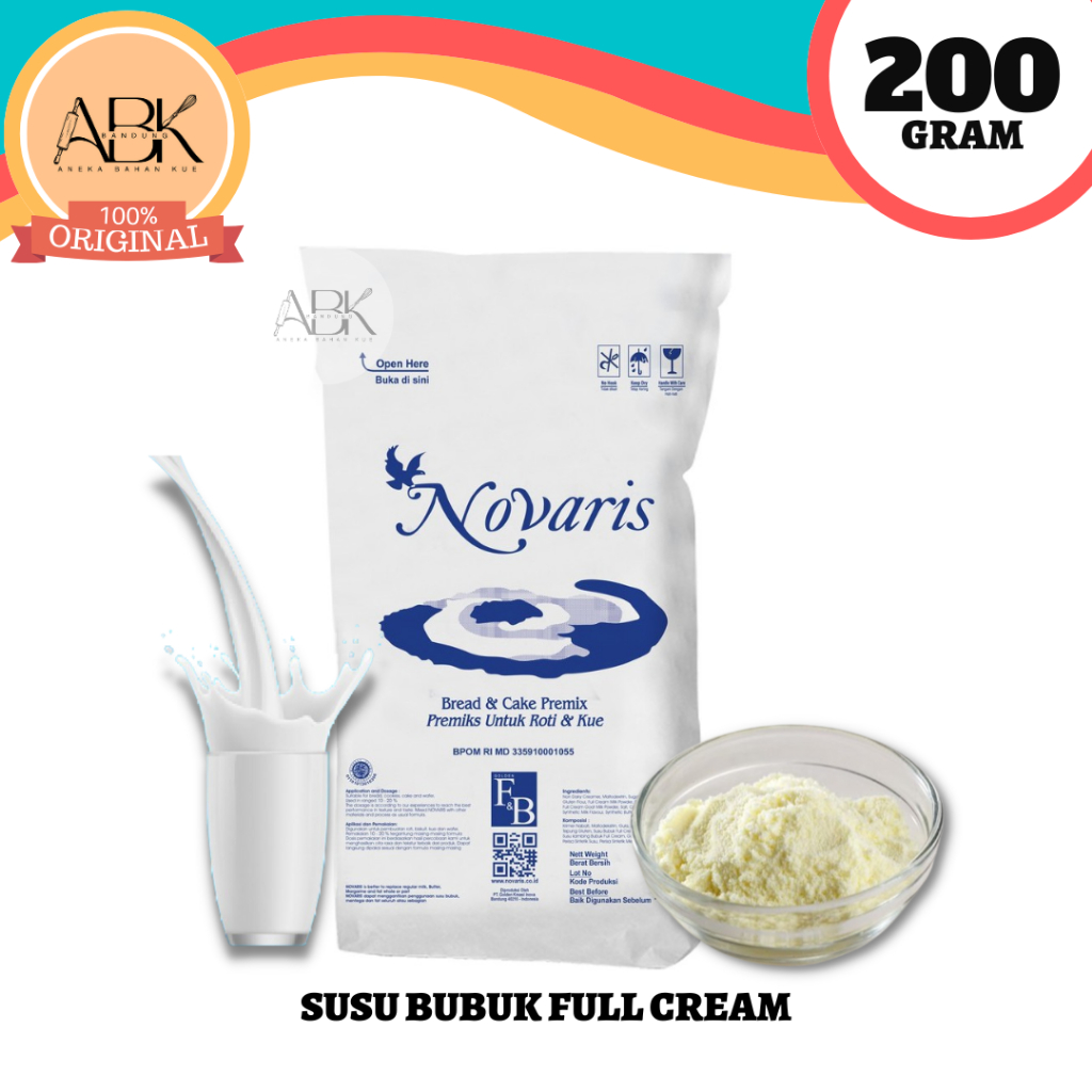 

Susu Bubuk Full Cream Novaris 200 gram