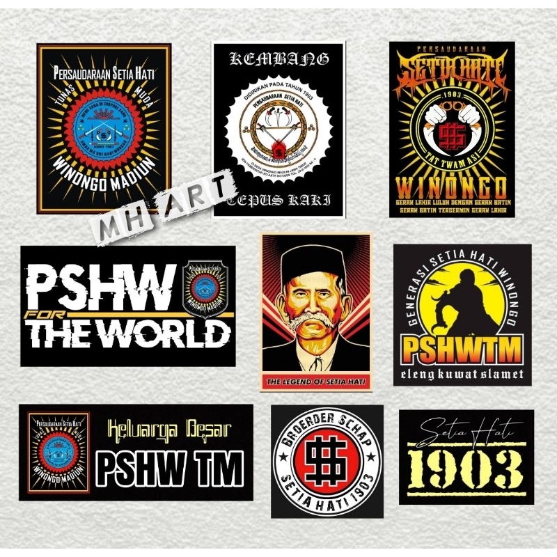 

Sticker SH Winongo 9 pcs bonus satu