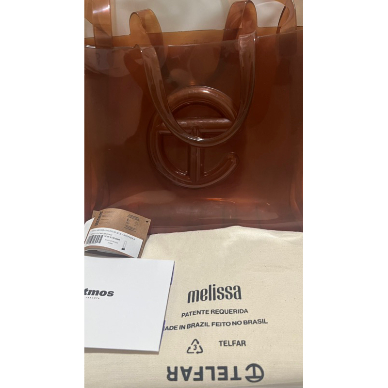 Melissa x Telfar bag Medium Jelly Clear Brown