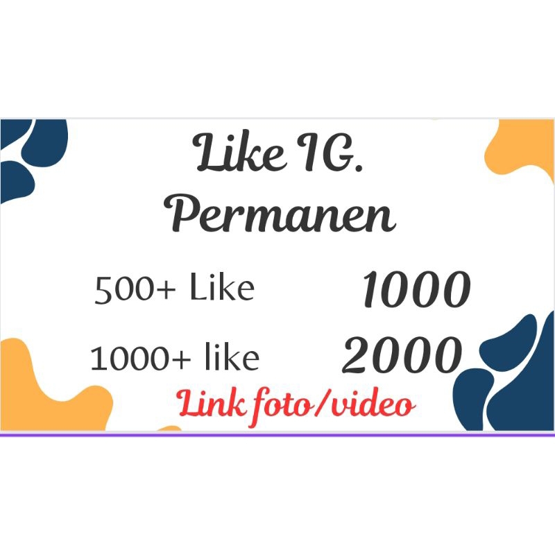 Like ig. PERMANEN instan for like
