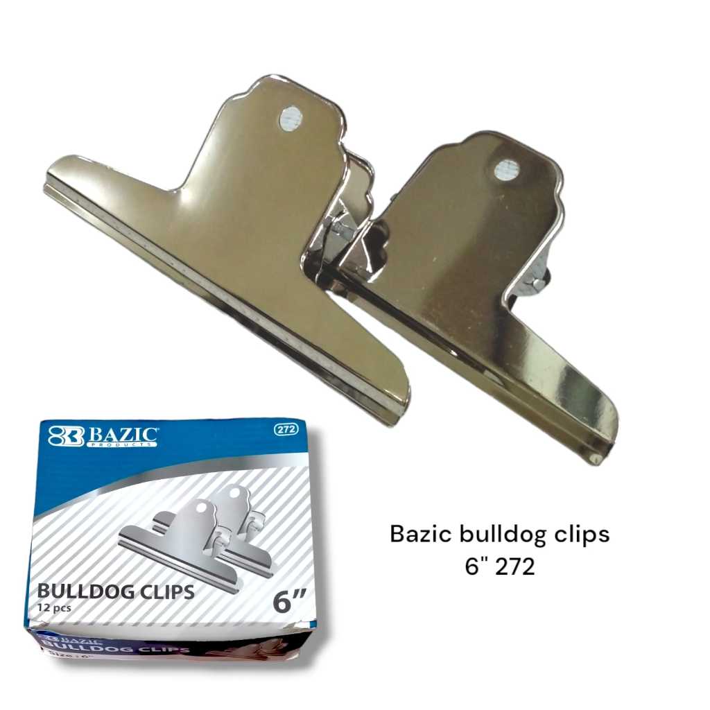 

Klip Kertas Jumbo Metal Besar Besi Buldog Clip 272 Bazic 6 inch