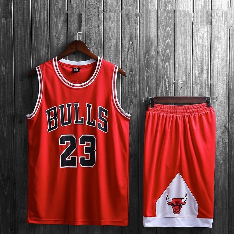 Jersey basket anak import Setelan merah Bulls 23 Jordan