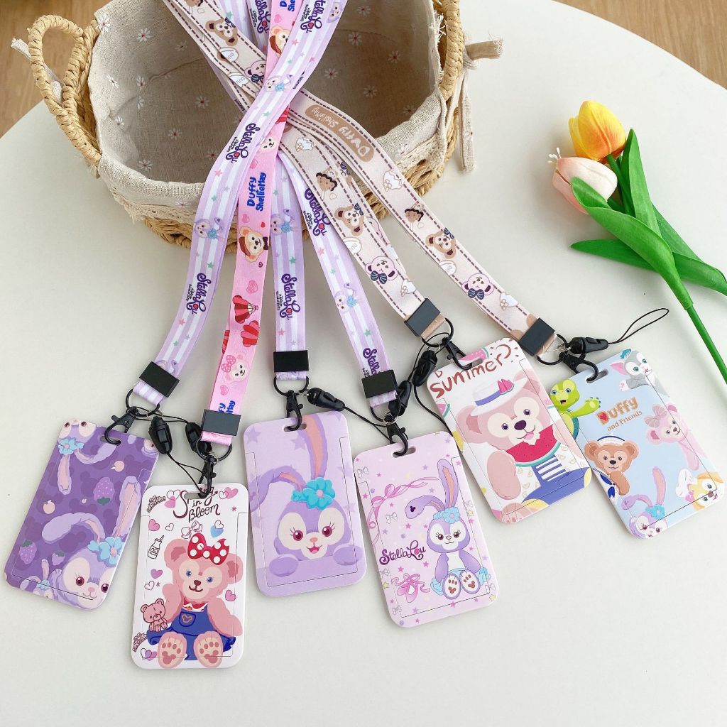 

Kalung Holder Kartu Lucu Karakter Duffy Stella Lou/ ID Card Holder