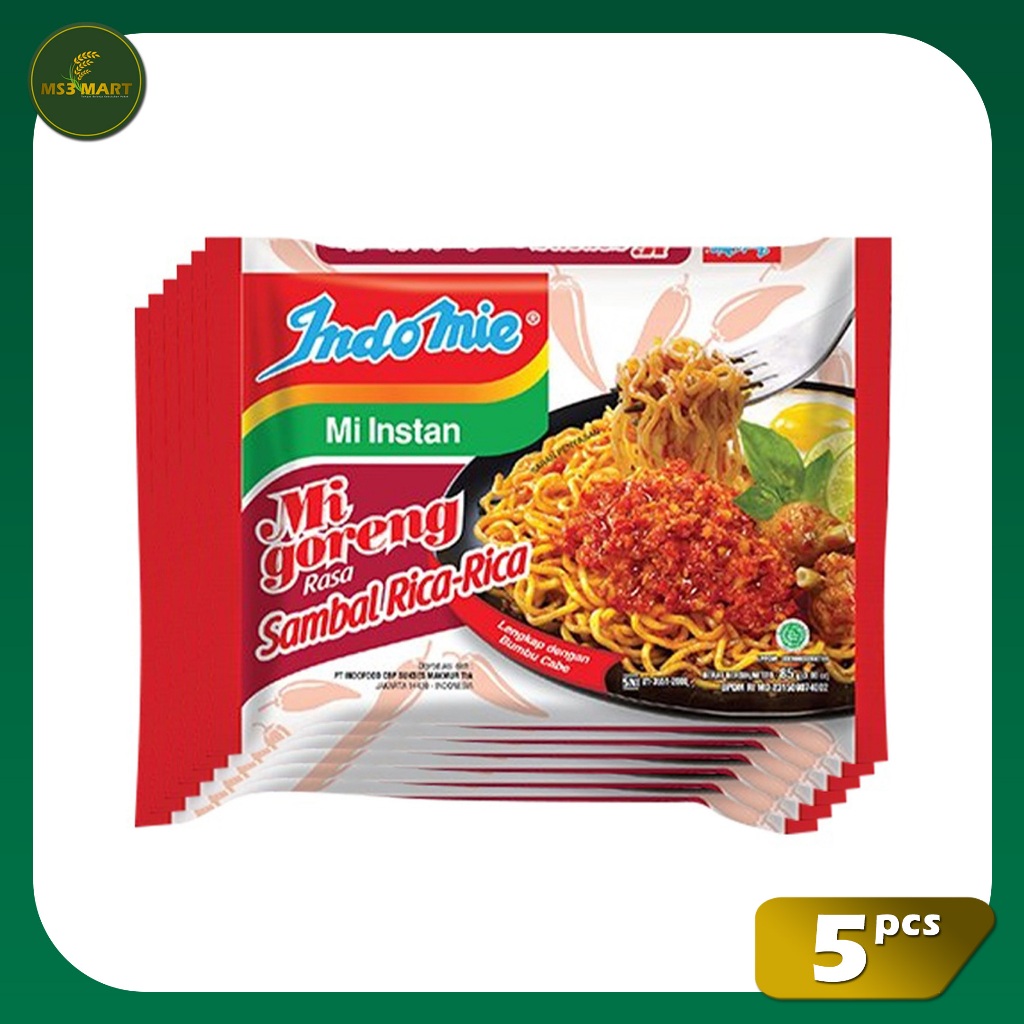 

Indomie Goreng Sambel Rica Rica 5 Pcs 85 Gram | MS3 Mart