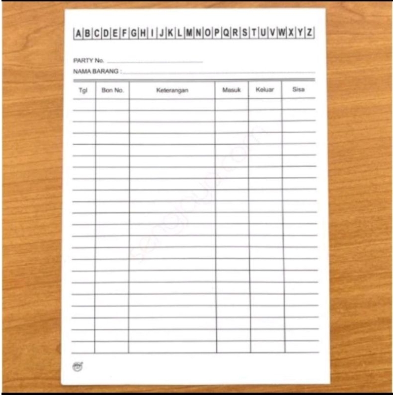 

Kartu Stok Barang Kecil