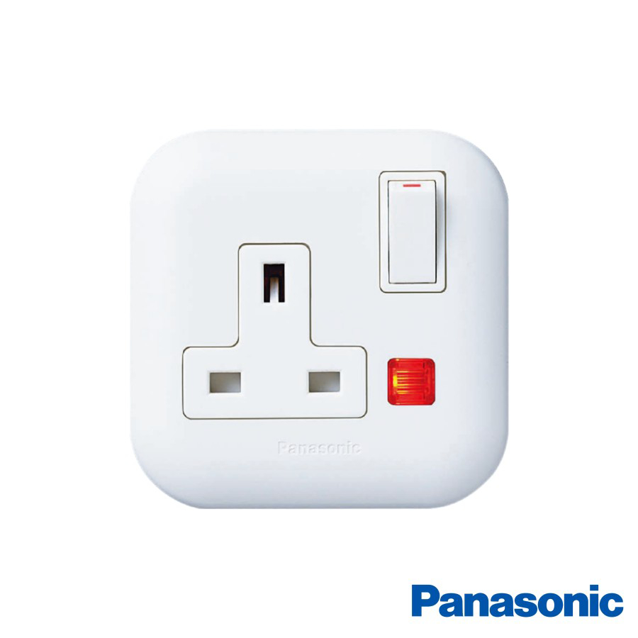 STOP KONTAK STOPKONTAK SOCKET AC PANASONIC dengan Lampu indikator Switch Saklar On / off /PALA SAJA/