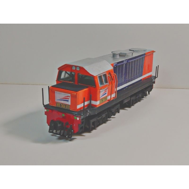 Miniatur Lokomotif BB306 Perumka Skala 1:87