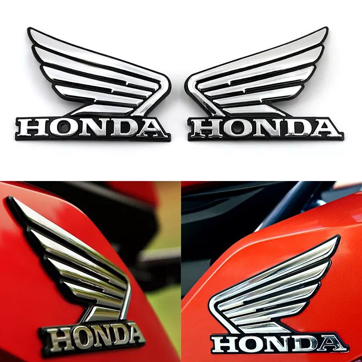 Dijual Emblem Sayap Honda 3D Stiker Wing Timbul Astrea Variasi 2 Pcs Satu Set Logo Wings Sepasang Ka