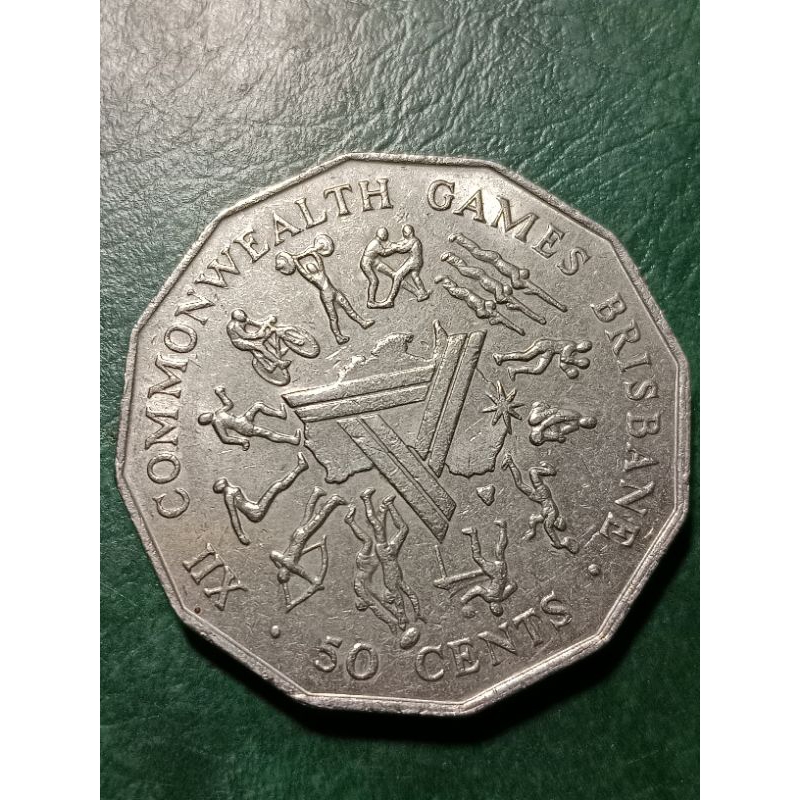Koin Australia 50 Cents Commonwealth Tahun 1982