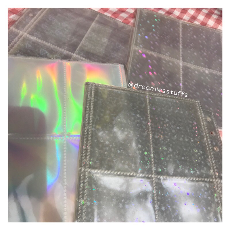 (Deeam) Hologram glitter sleeve photocard sleeve binder for A5 Binder|| binderphotocard sleeve