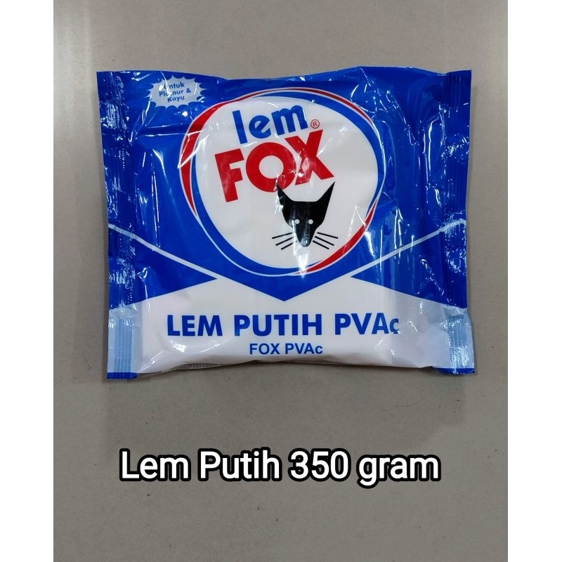 

Lem Putih FOX PVAc - 350 gram Plastik BIRU