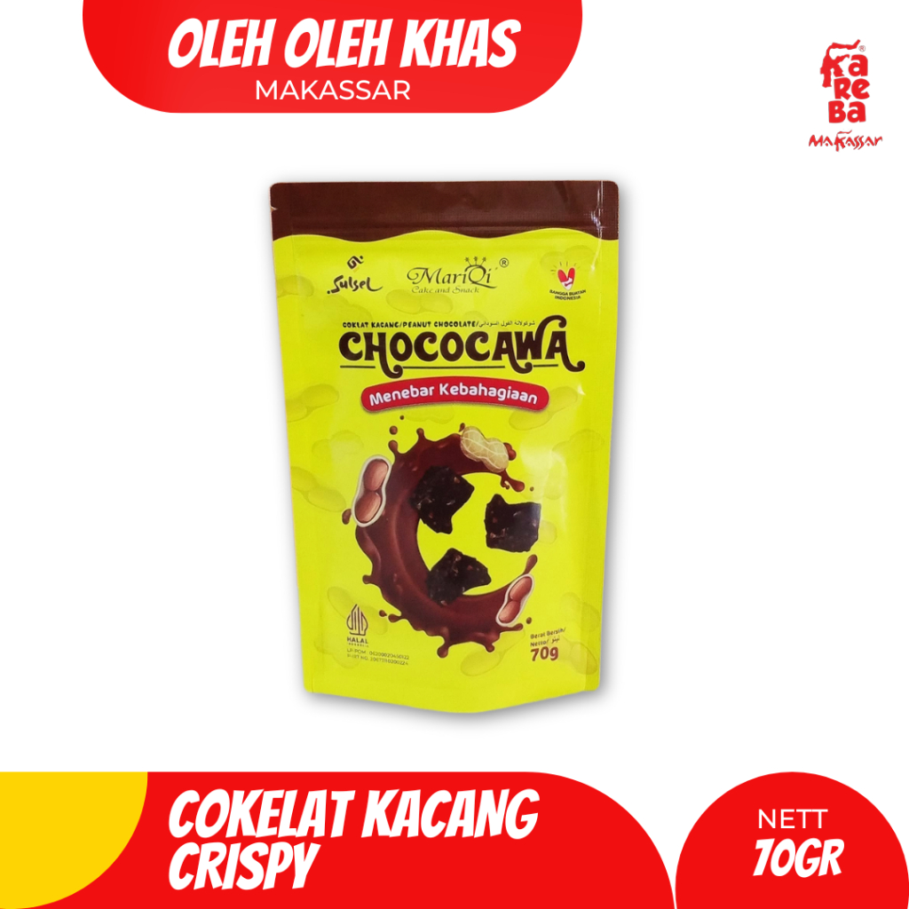 

Snack Cokelat Kacang Krispy 75gr- Oleh oleh Makassar