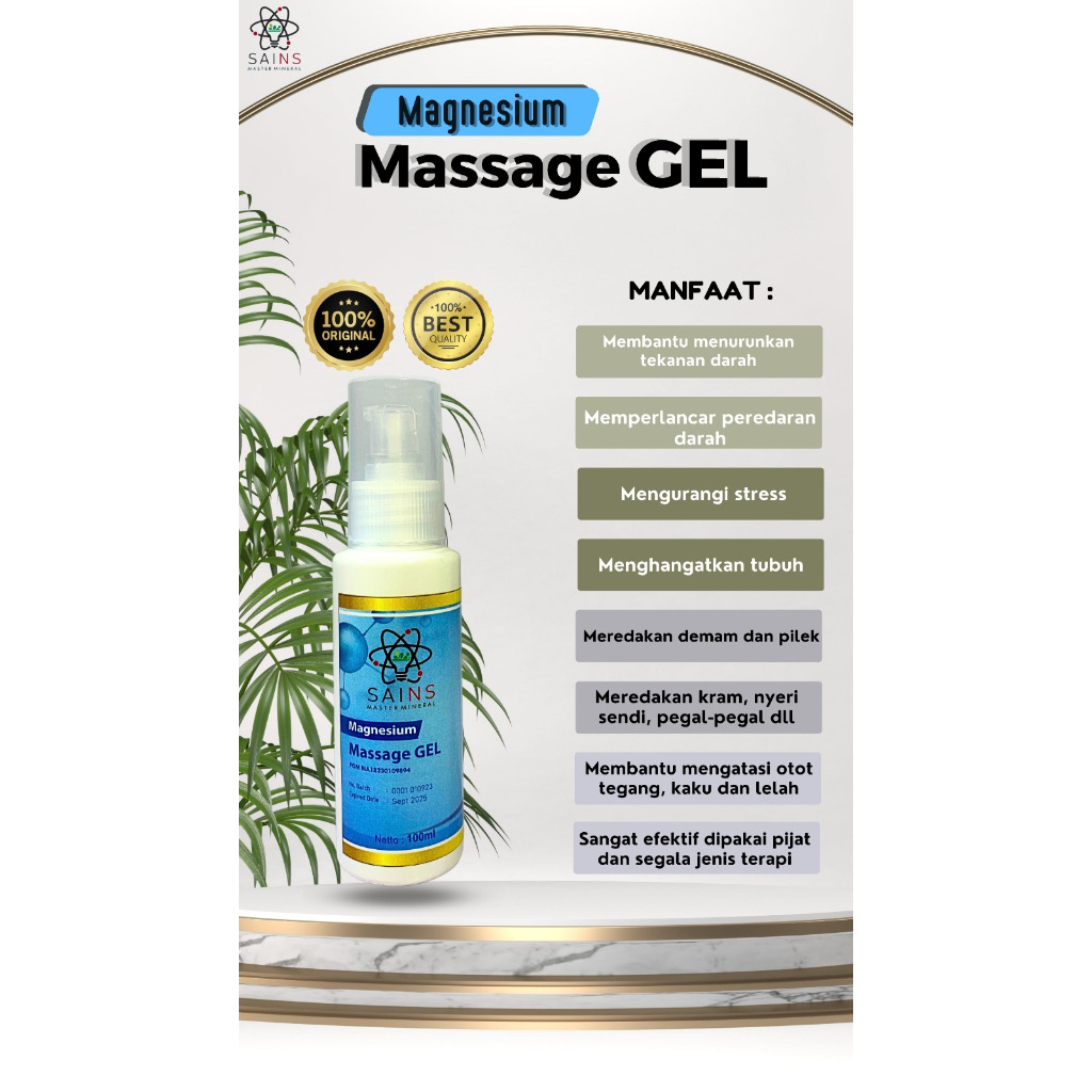 SAINS MASTER MINERAL (SMM) - Magnesium Massage Gel