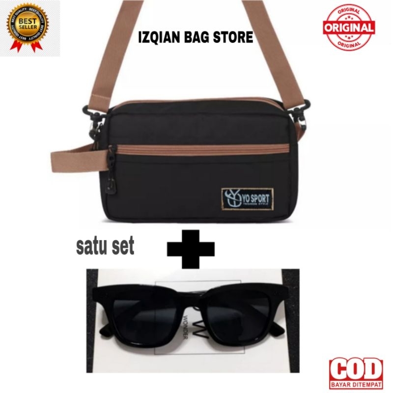SLINGBAG CASUAL PRIA TAS SELEMPANG DISTRO PRIA WANITA HANDBAG COWOK TAS SOREN