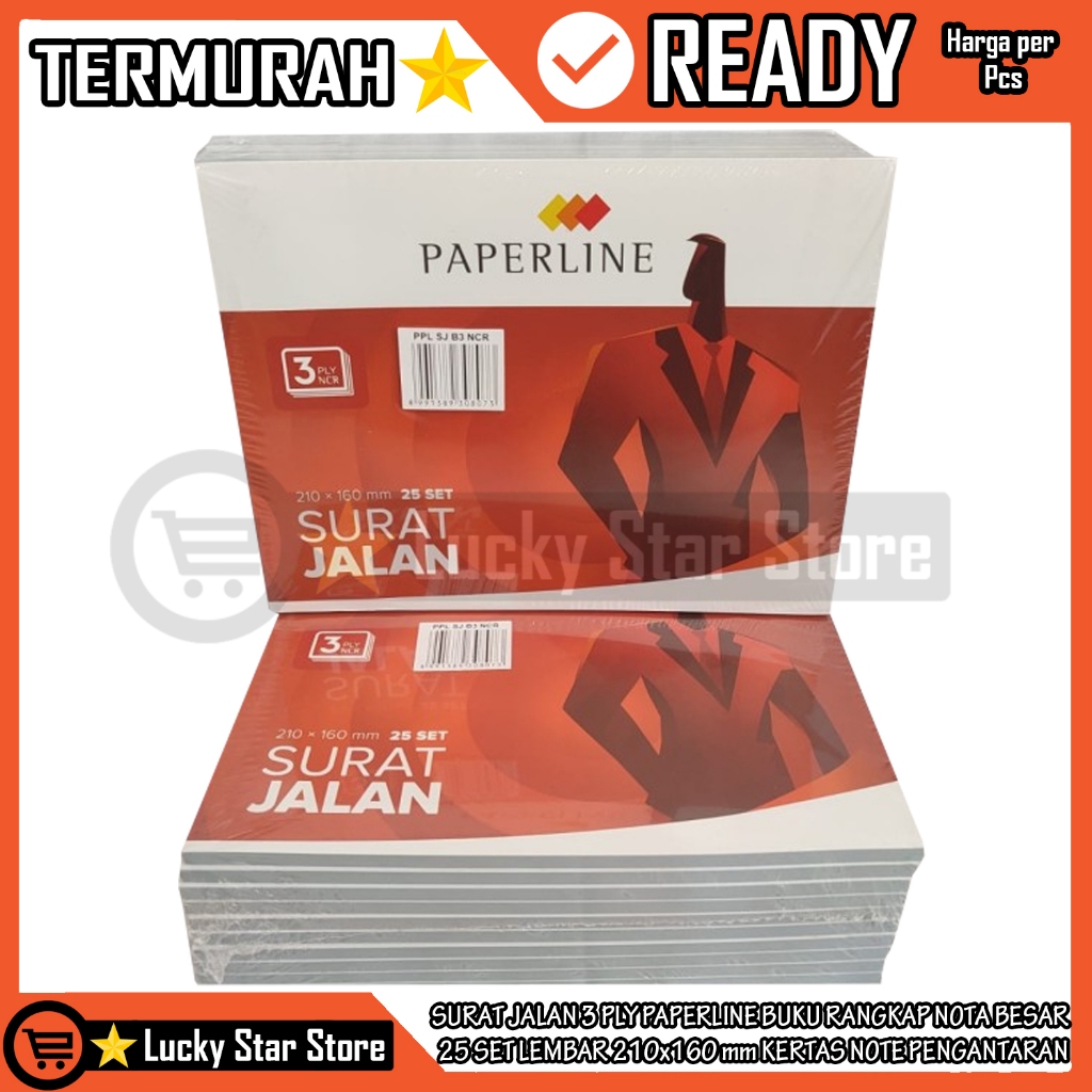 

KERTAS NOTE PENGANTARAN SURAT JALAN PAPERLINE 3 PLY RANGKAP BUKU NOTA BESAR 25 SET LEMBAR 210x160 mm STRUK SETRUK PEMBELIAN BARANG BELANJA NOTEBOOK NOTEPAD BOOK PEMBUKUAN PAPER LINE TULIS CATATAN JUALAN