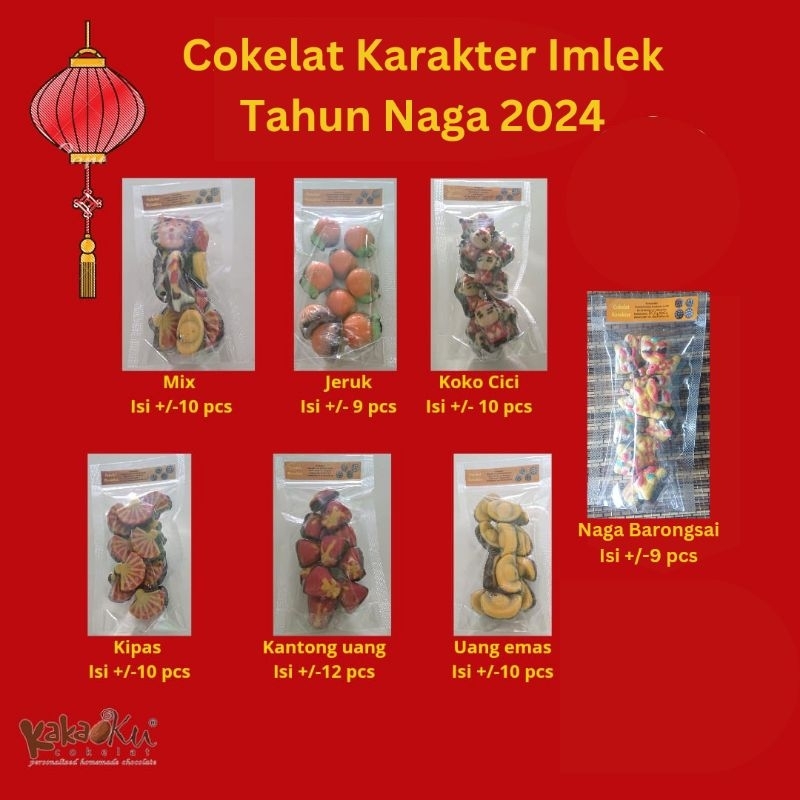 

Cokelat Karakter Imlek kemasan pouch 100 gram