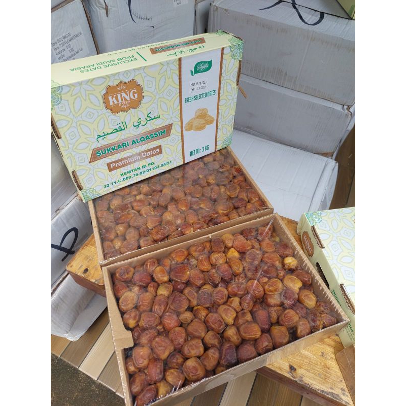 

KURMA SUKARI ALQASIM PREMIUM GRADE A 1DUS KURANG LEBIH 3 KG